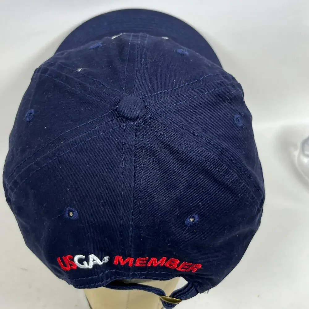 US OPEN Hat Adult OS 2020 WINGED FOOT USGA MEMBER Golf Adjustable Strap Cap Blue